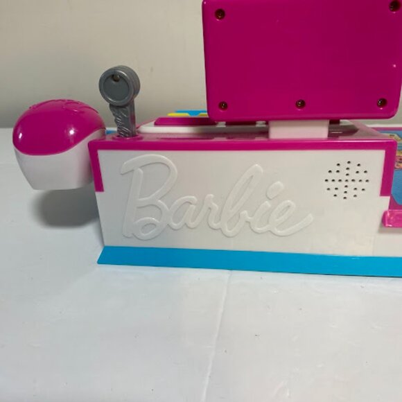 Barbie Pink Blue Play Money Counter Scanner Sound Electronic Toy Cash Register - Picture 7 of 10